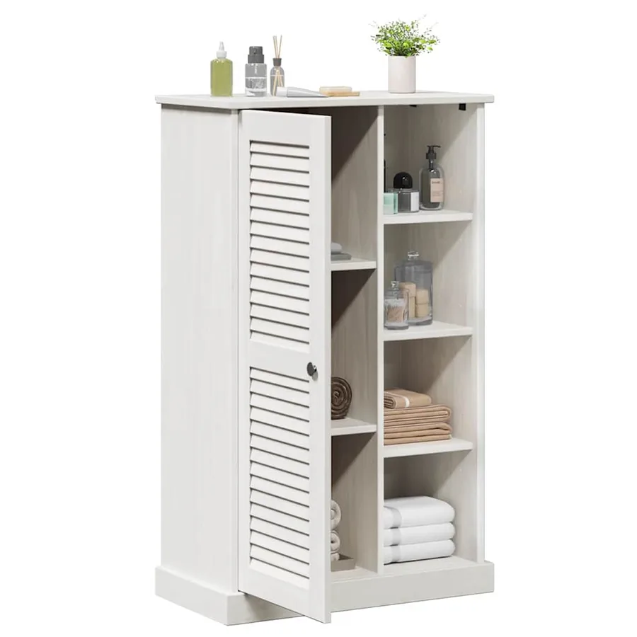 Armoire de salle de bain avec porte VIGO Blanc et Blanc Antique - 3