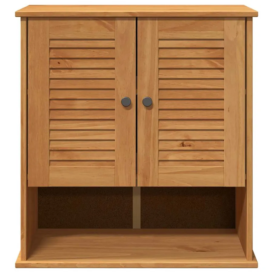 Armoire de salle de bain avec porte VIGO Marron et Marron Miel - 6