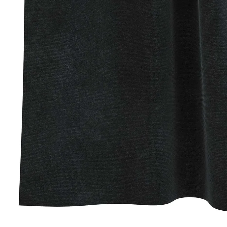 Rideaux occultants 2 pcs Noir 140 x 245 cm Velours - 6