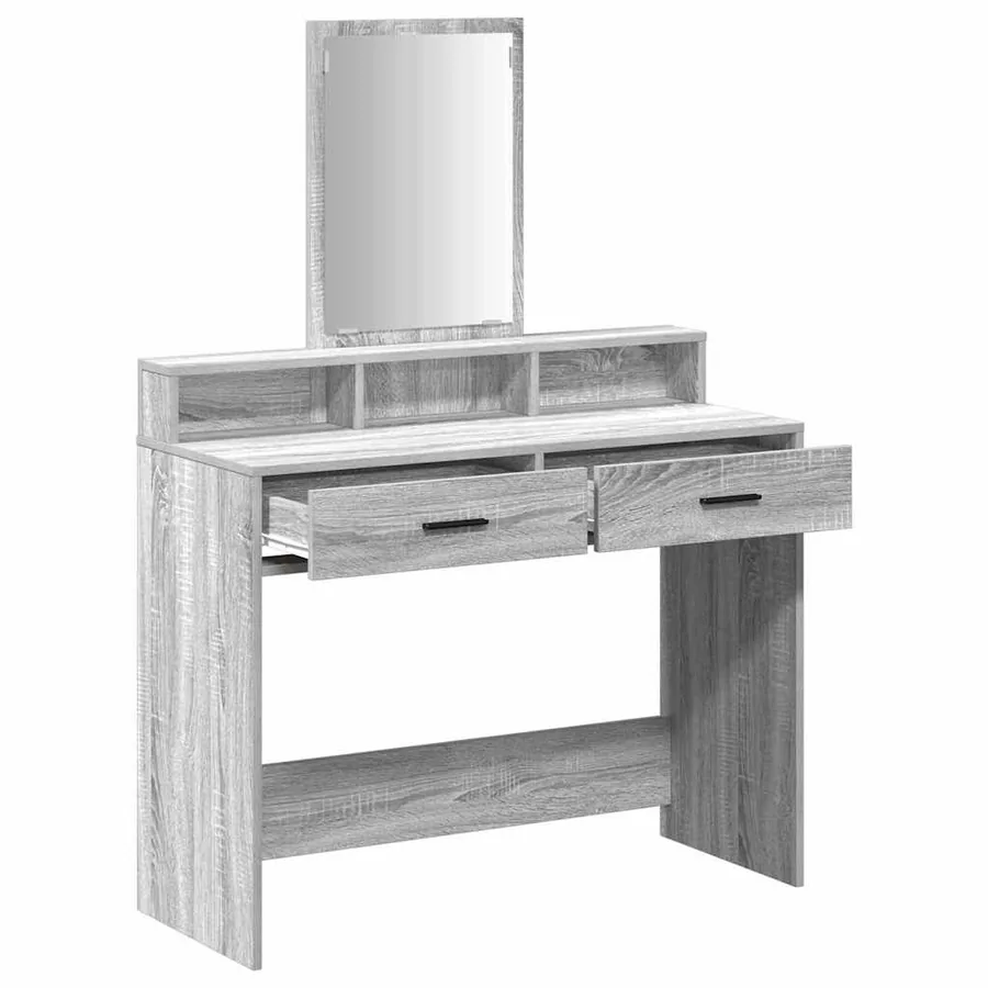 Table de Toilette avec tiroir Gris Sonoma 100 x 41 x 140 cm - 5