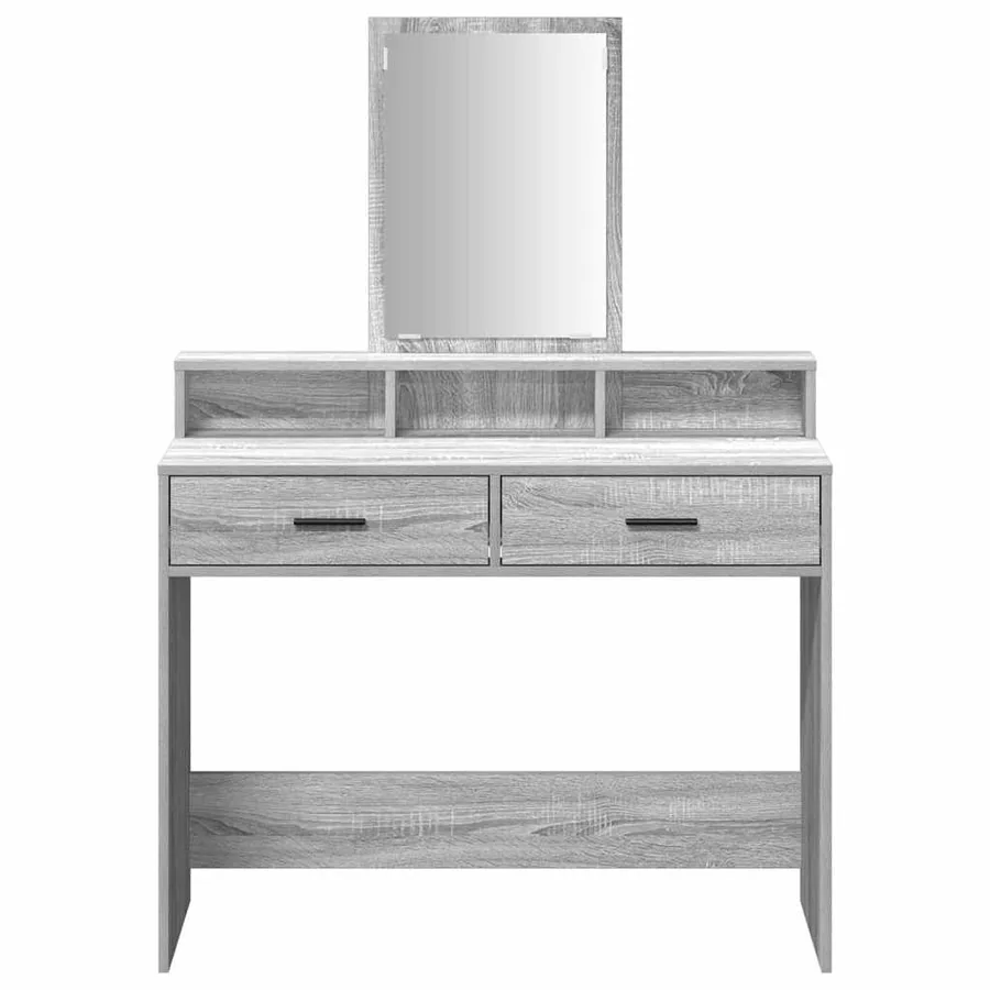 Table de Toilette avec tiroir Gris Sonoma 100 x 41 x 140 cm - 6
