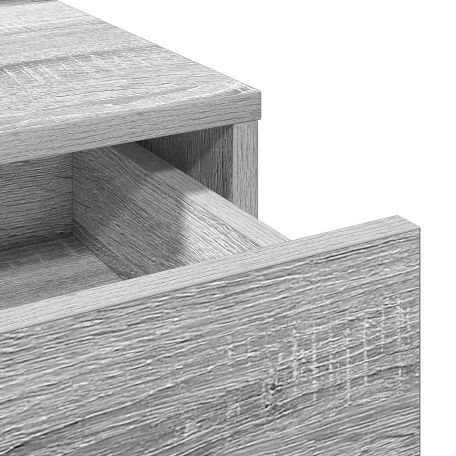 Table de Toilette avec tiroir Gris Sonoma 100 x 41 x 140 cm - 9