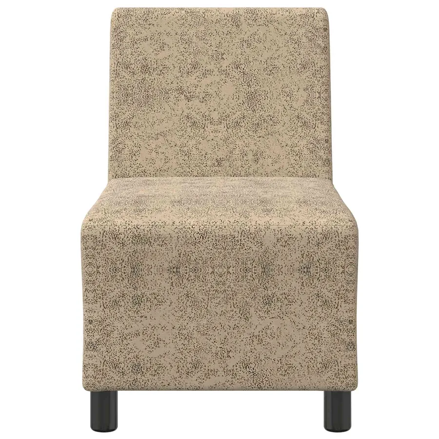 Fauteuil gris clair 55 cm suédine - 4