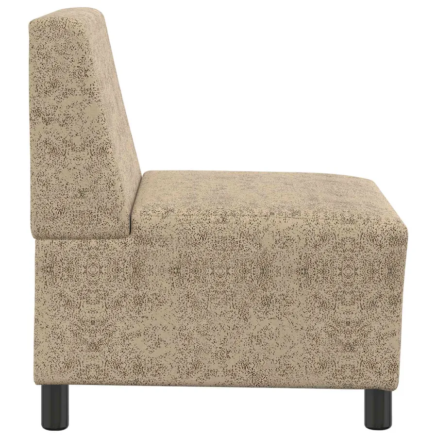 Fauteuil gris clair 55 cm suédine - 5