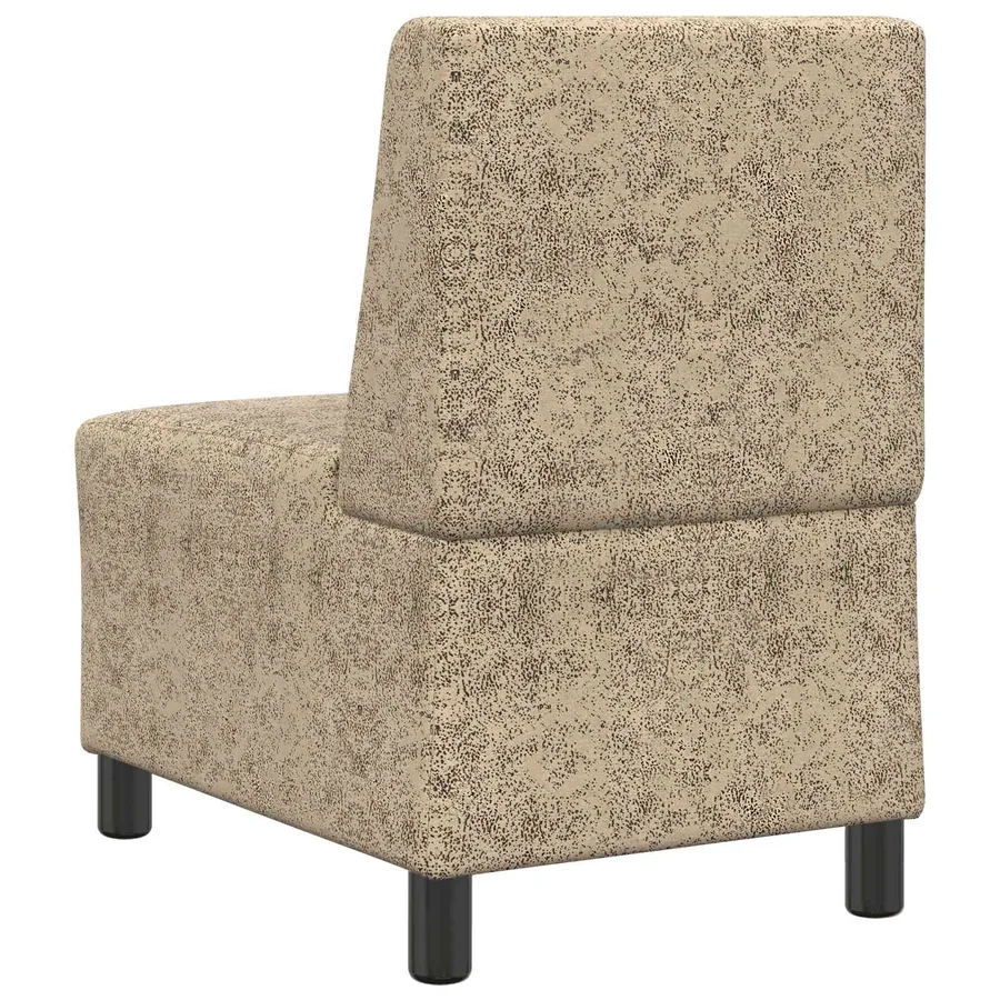 Fauteuil gris clair 55 cm suédine - 6