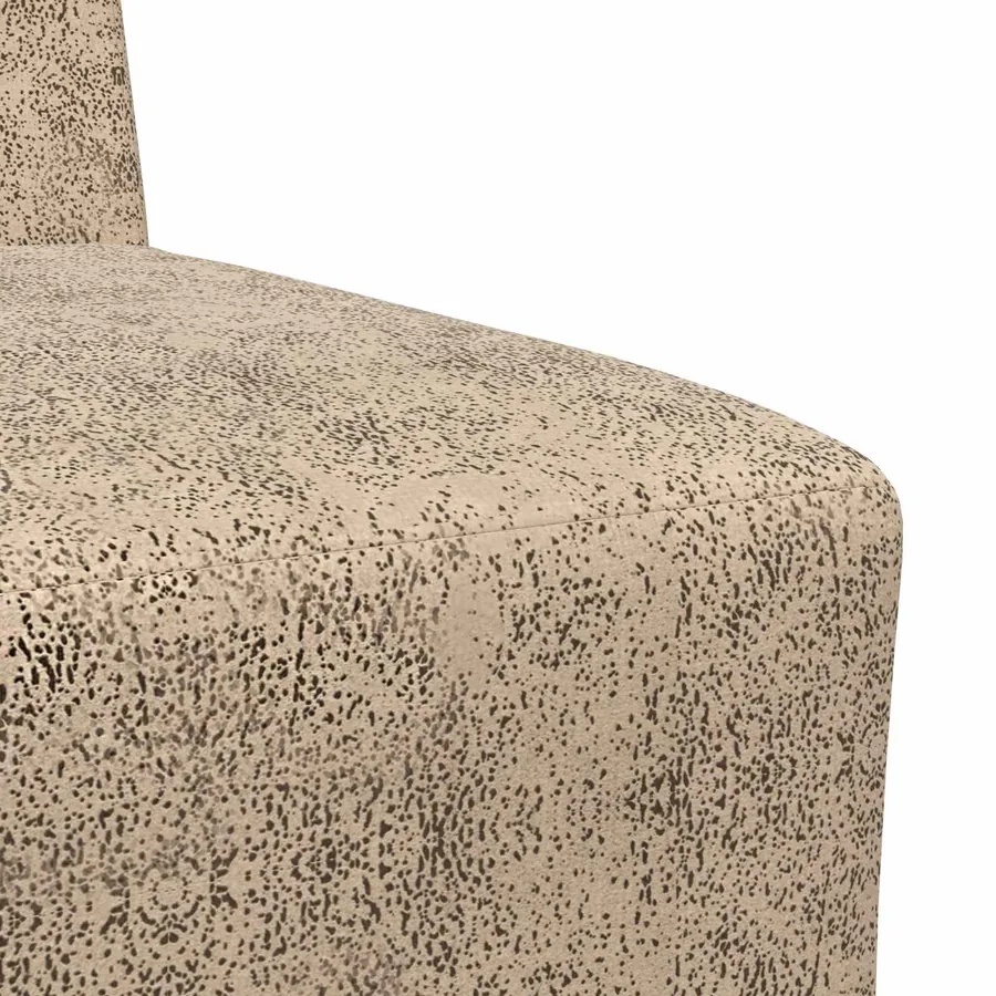 Fauteuil gris clair 55 cm suédine - 7