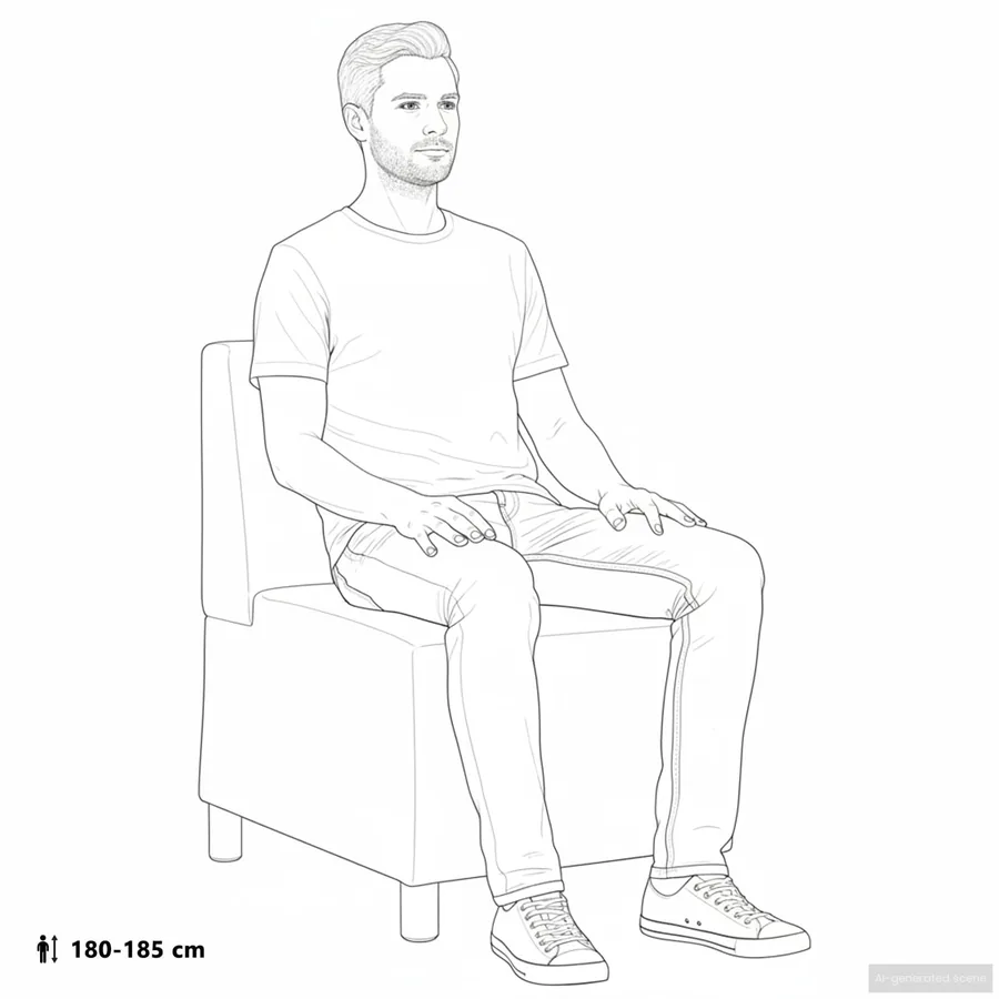 Fauteuil gris clair 55 cm suédine - 8