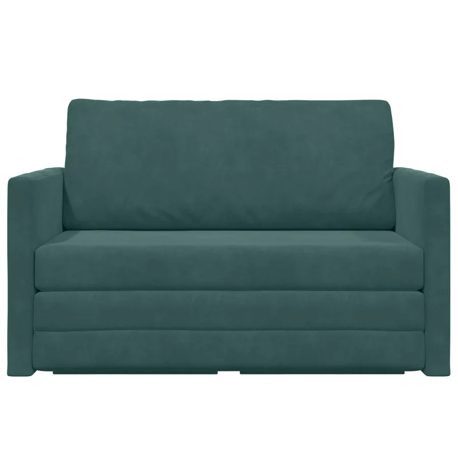 Canapé-Lit Vert foncé 124 x 71 x 78 cm Velours - 5