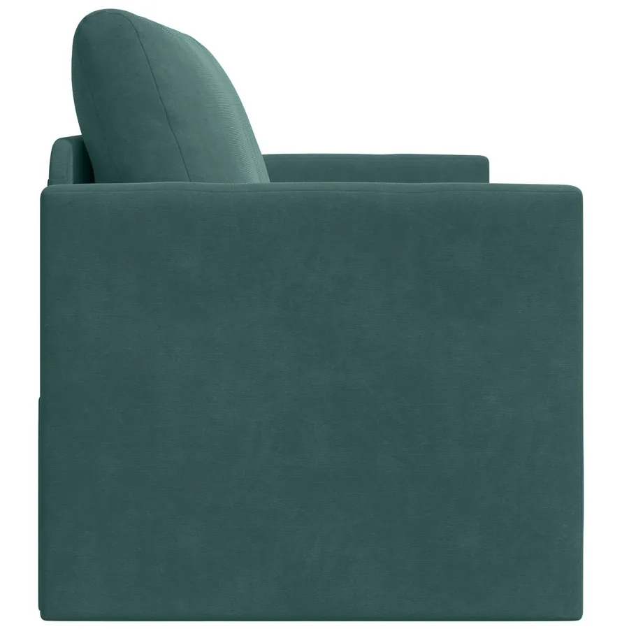 Canapé-Lit Vert foncé 124 x 71 x 78 cm Velours - 6