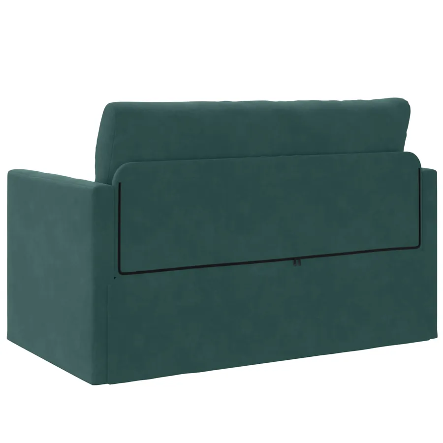 Canapé-Lit Vert foncé 124 x 71 x 78 cm Velours - 7