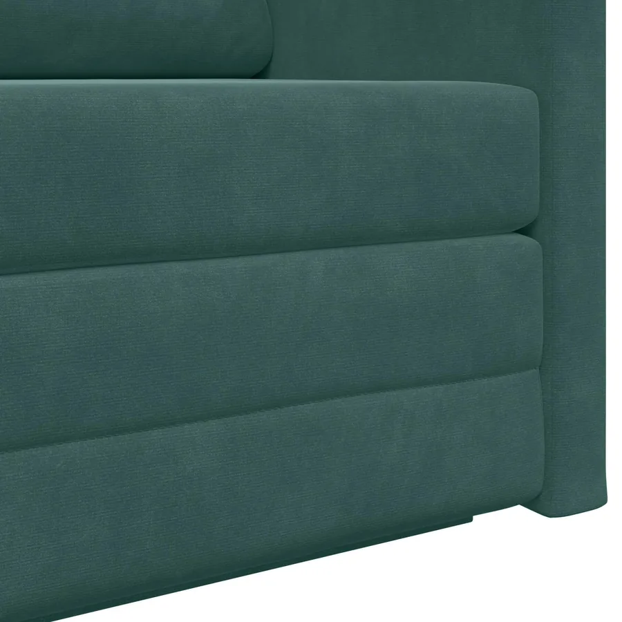 Canapé-Lit Vert foncé 124 x 71 x 78 cm Velours - 9