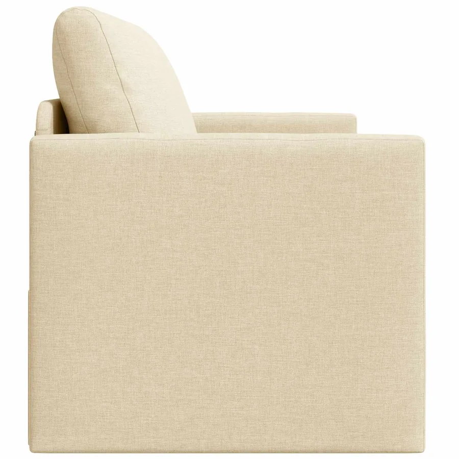 Canapé-Lit 110cm Crème tissu - 6