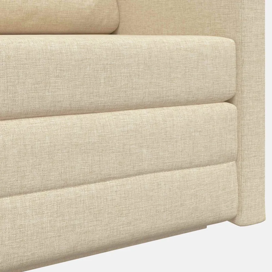 Canapé-Lit 110cm Crème tissu - 9