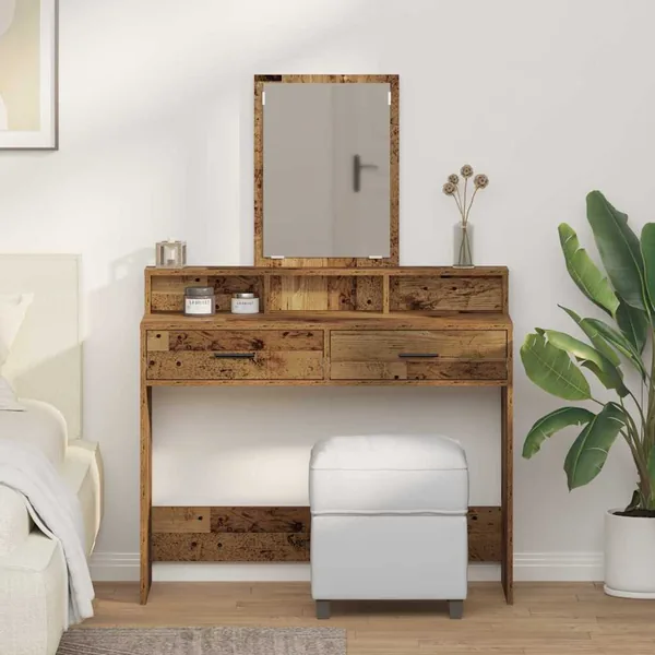 Table de Toilette avec tiroir Bois ancien 100 x 41 x 140 cm