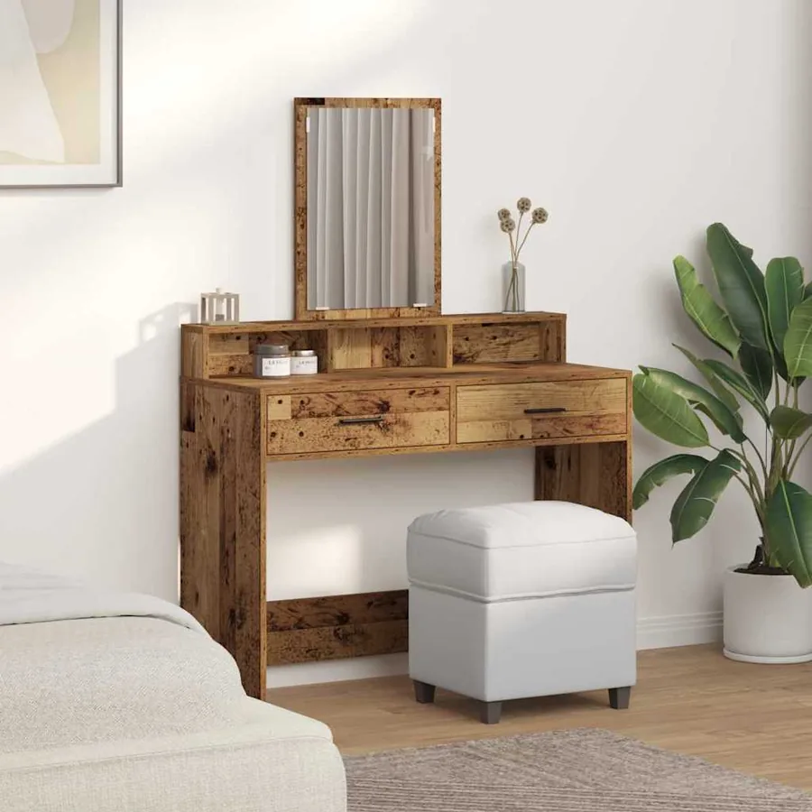 Table de Toilette avec tiroir Bois ancien 100 x 41 x 140 cm - 4