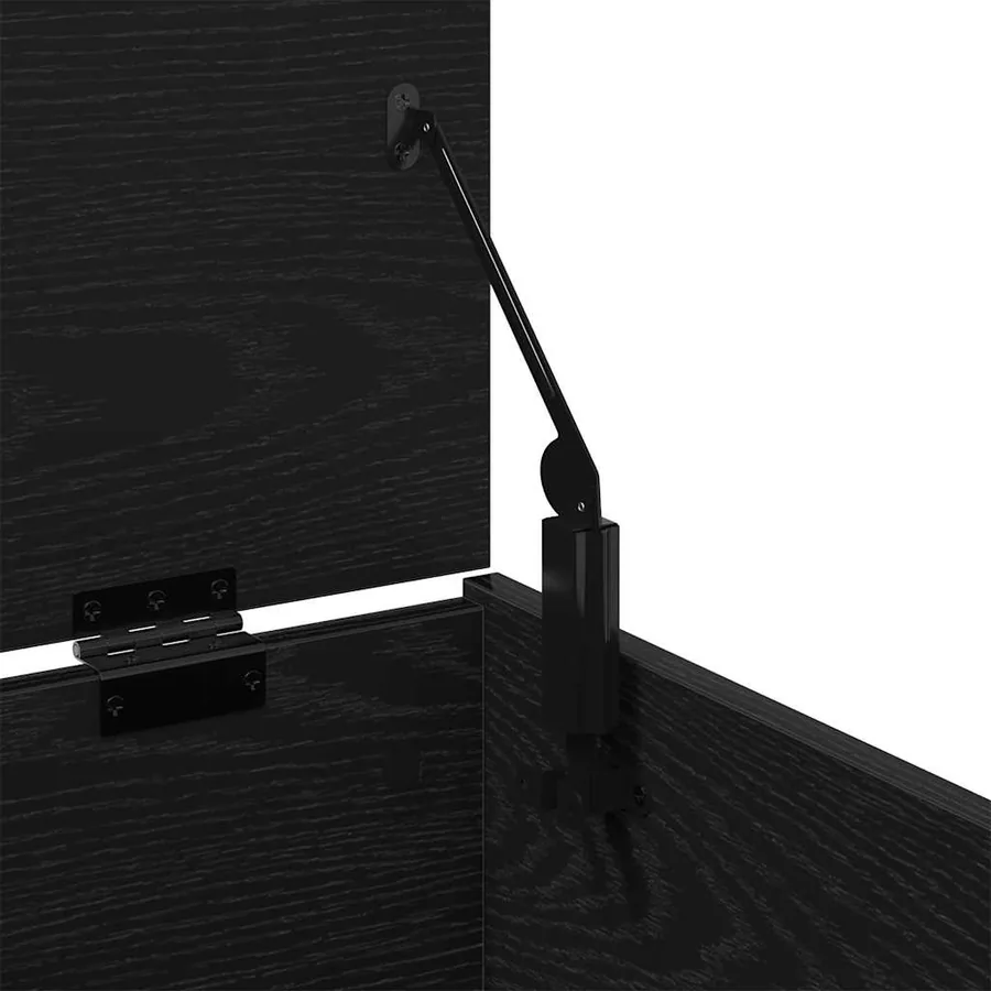 Boîte de Rangement Chêne noir 84 x 42 x 46 cm Bois d'ingénierie - 9
