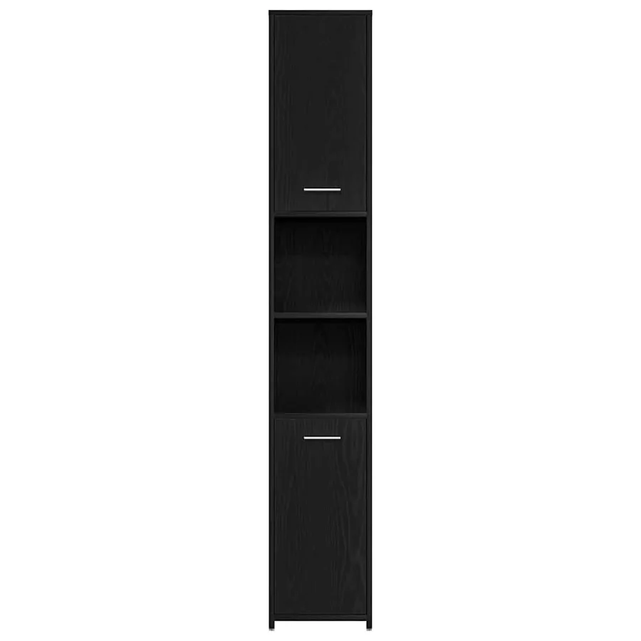 Ensemble de mobilier de salle de bain 4 pcs Chêne noir - 10