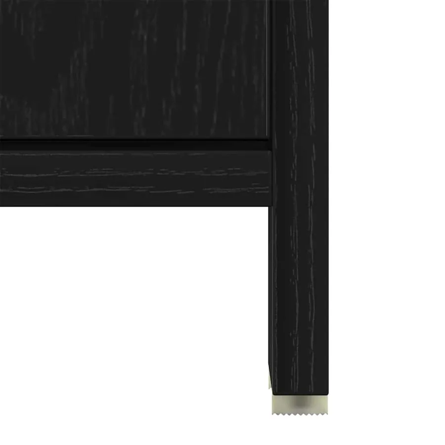 Ensemble de mobilier de salle de bain 4 pcs Chêne noir - 13