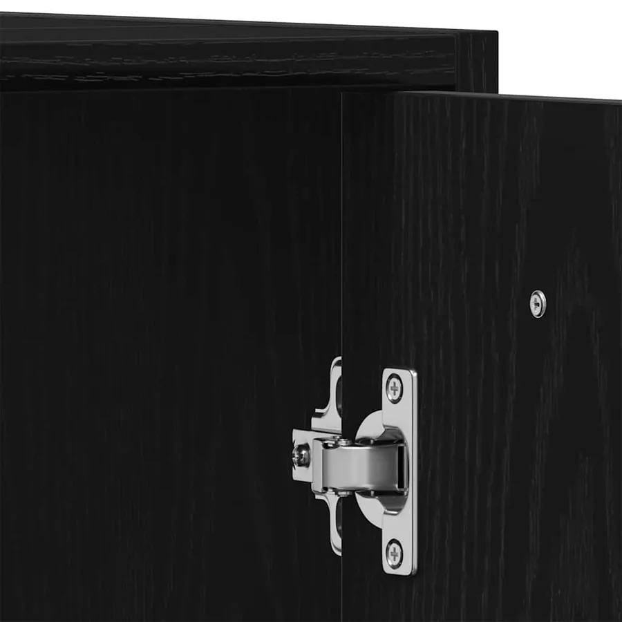 Ensemble de mobilier de salle de bain 4 pcs Chêne noir - 14