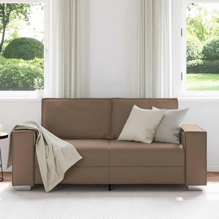 Canapé deux places Cappuccino 180 cm Simili cuir - 3