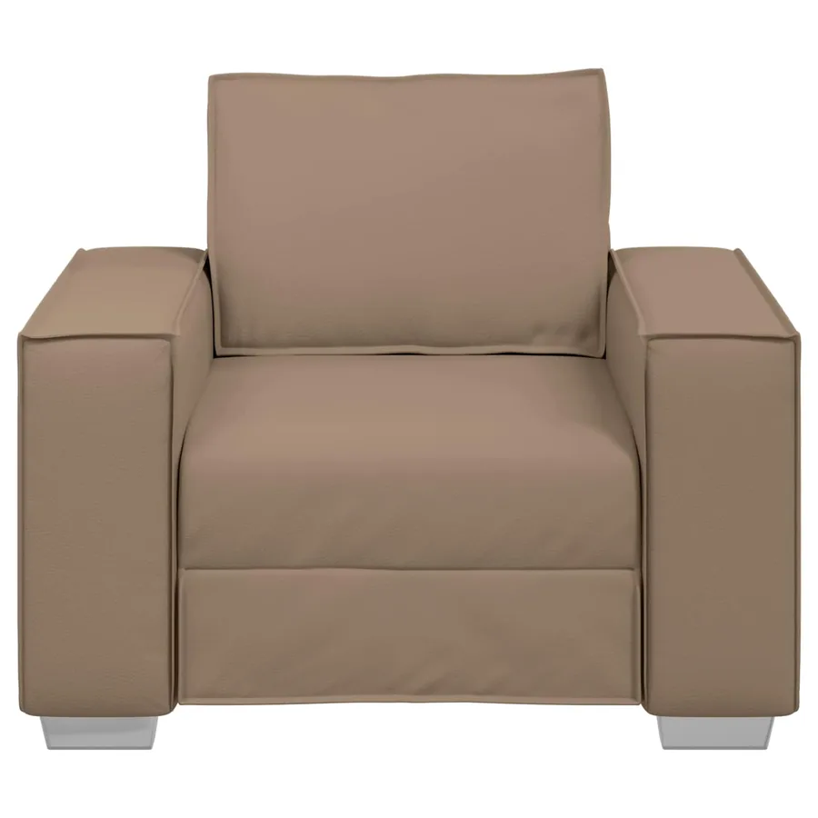Fauteuil Cappuccino 100 cm Simili cuir - 3