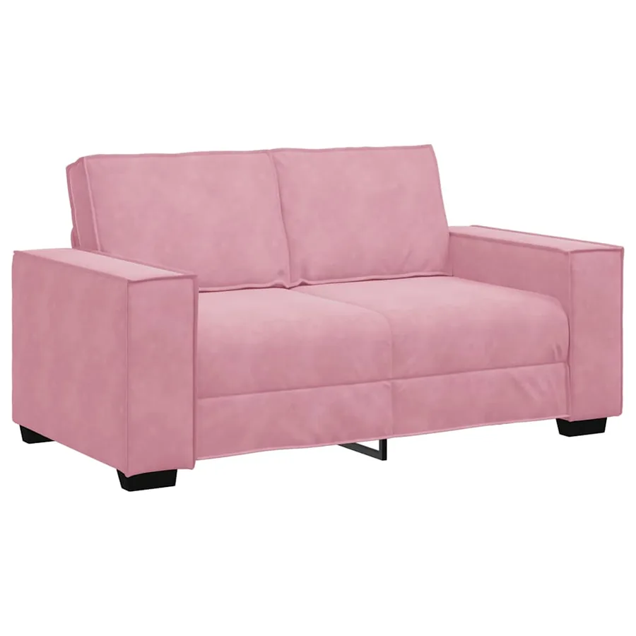 Ensemble de canapés 3 pcs avec coussins Rose Velours - 5