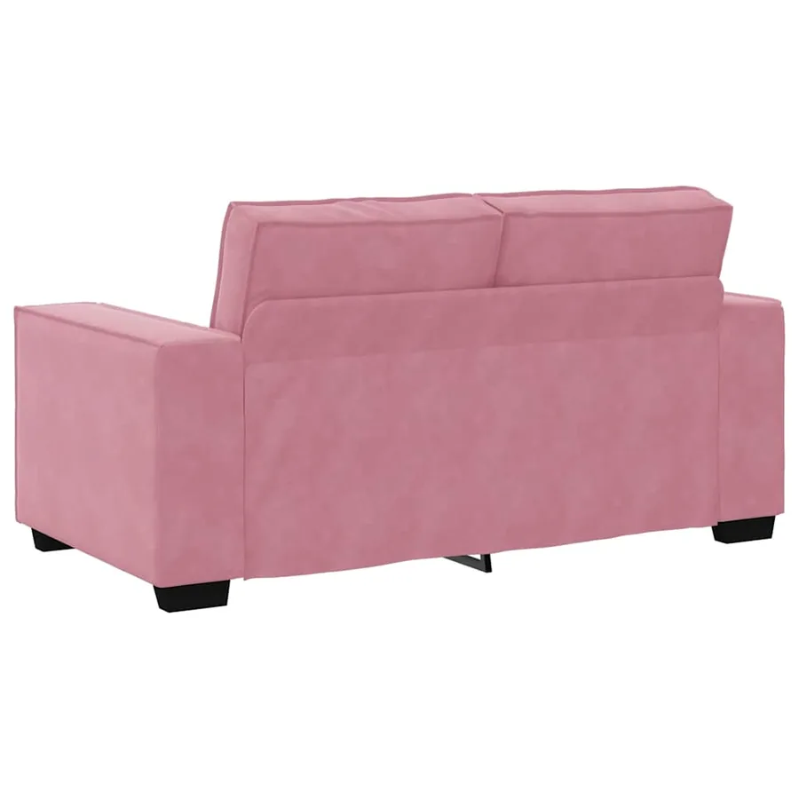 Ensemble de canapés 3 pcs avec coussins Rose Velours - 8