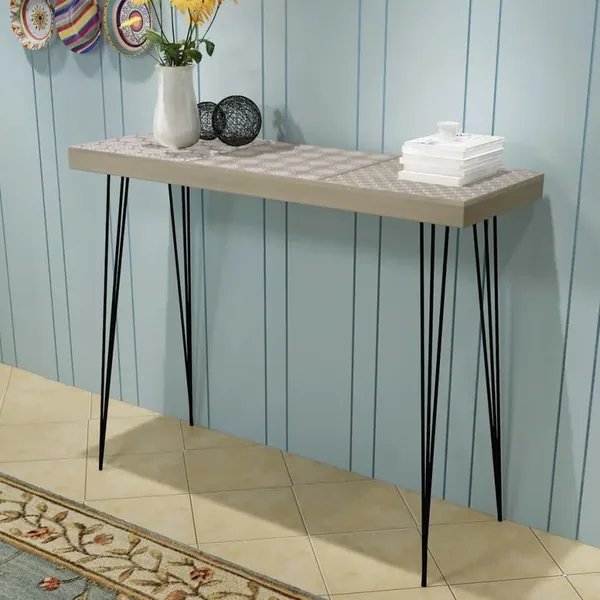 Table console 90 x 30 x 71,5 cm Gris