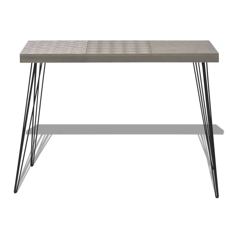 Table console 90 x 30 x 71,5 cm Gris - 3