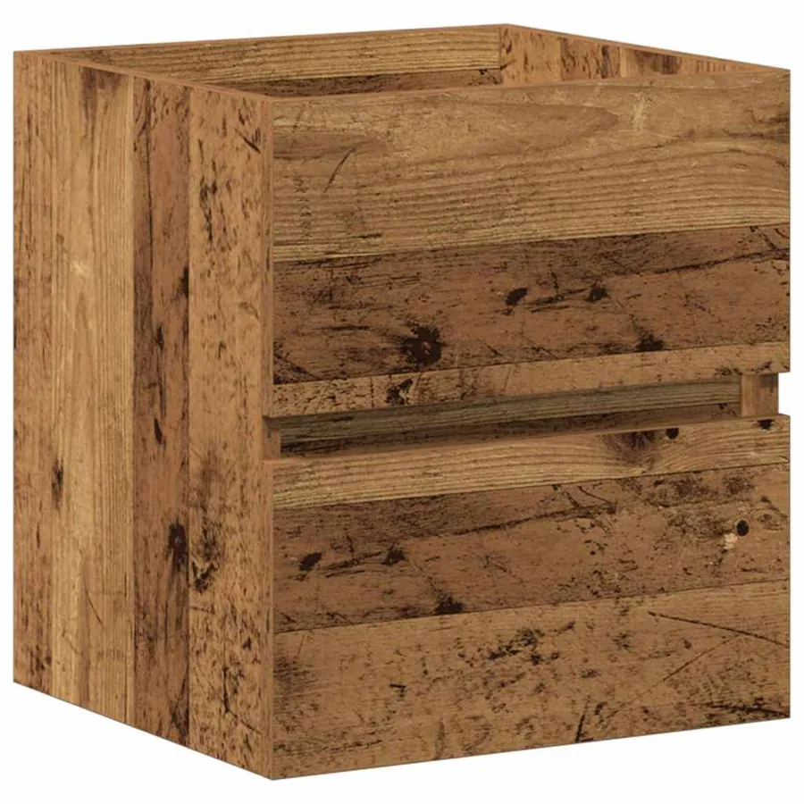 Meuble de Lavabo de Salle de Bain Chêne noir 80 x 39 x 62 cm - 6