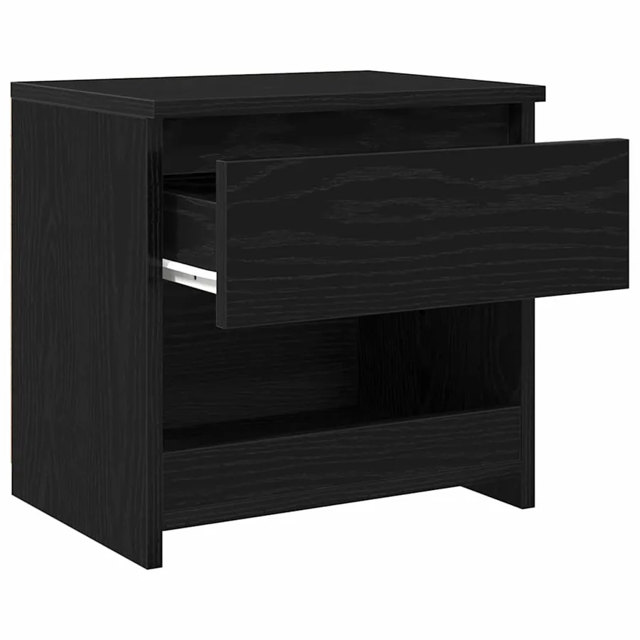Cabinet de chevet 2 pcs Chêne noir 40 x 30 x 39 cm - 5