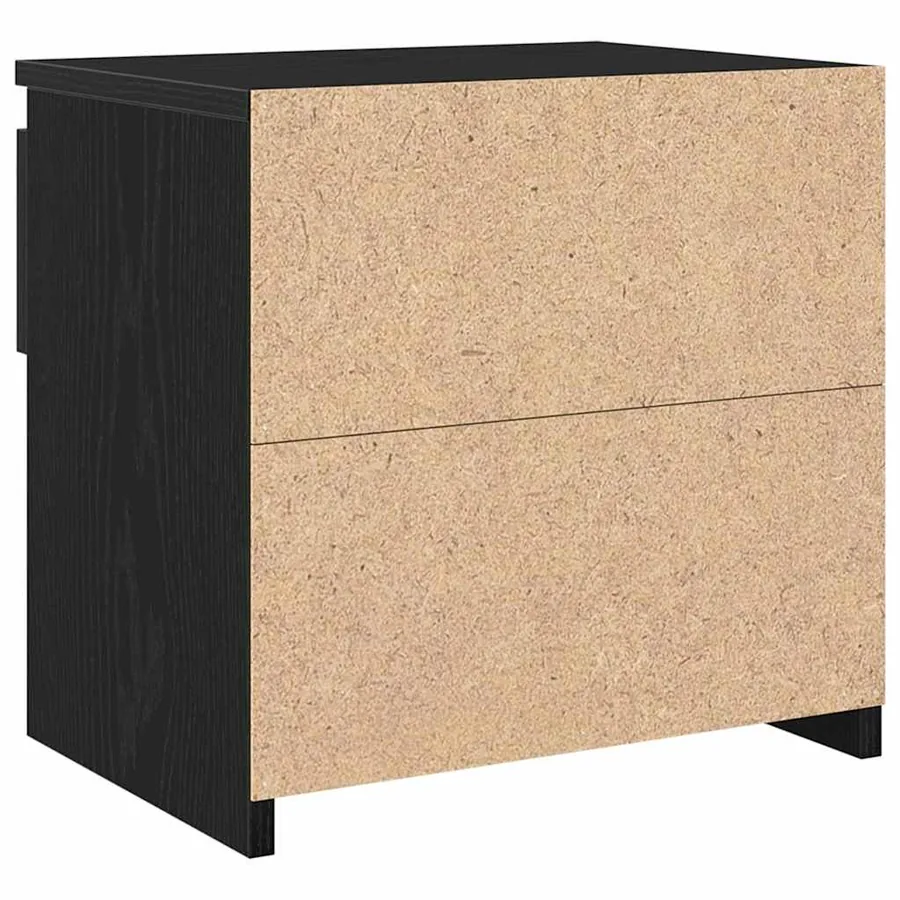 Cabinet de chevet 2 pcs Chêne noir 40 x 30 x 39 cm - 9