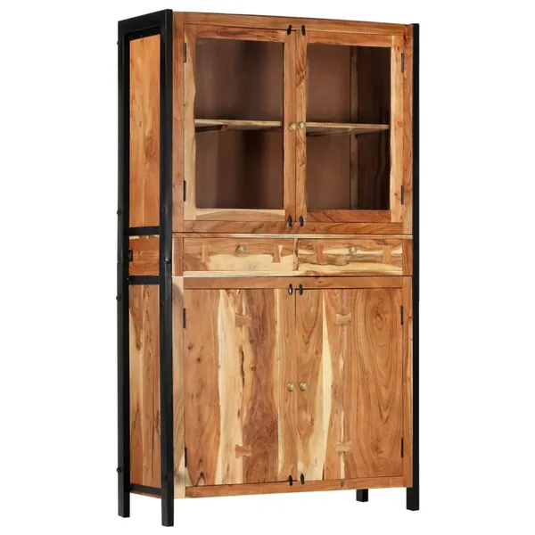 Buffet 100 x 40 x 175 cm Bois d'acacia massif