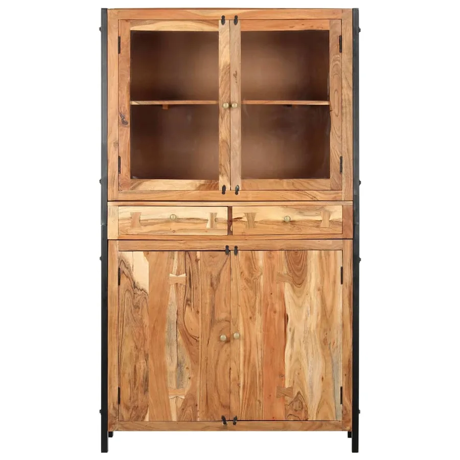 Buffet 100 x 40 x 175 cm Bois d'acacia massif - 2