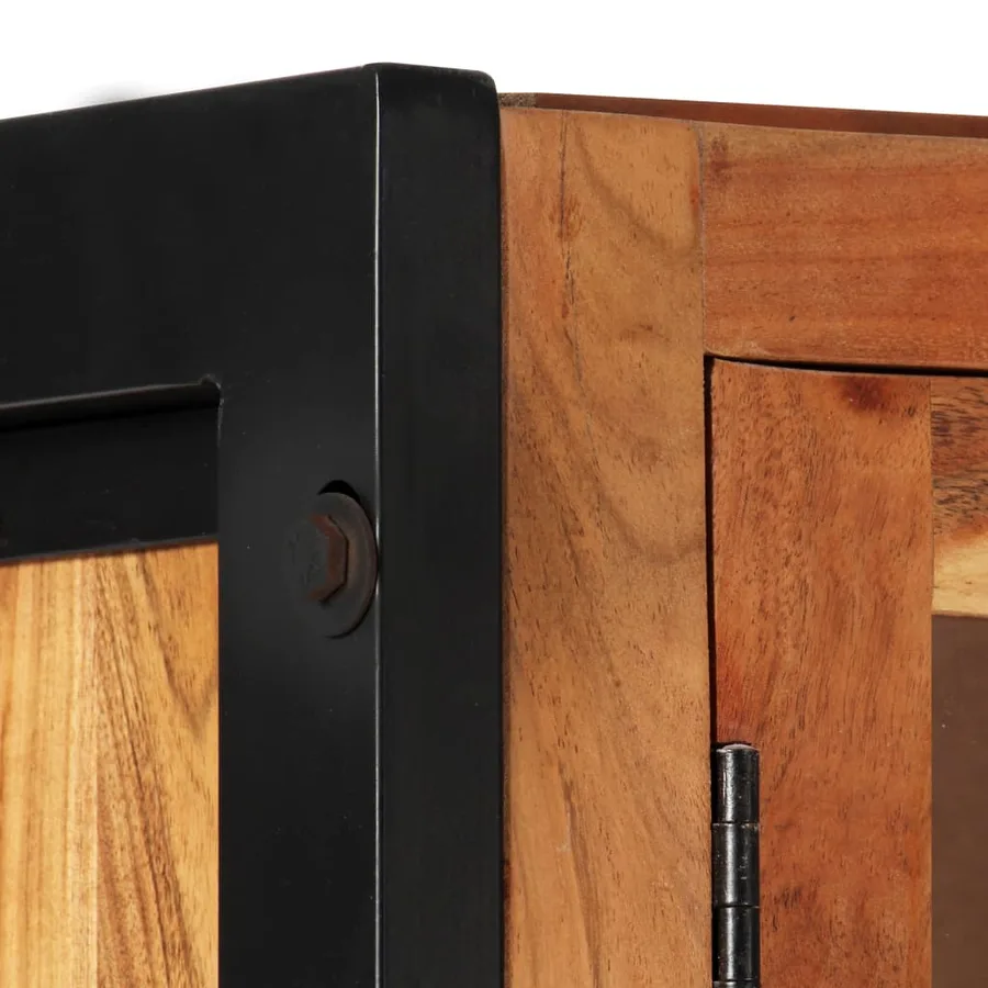 Buffet 100 x 40 x 175 cm Bois d'acacia massif - 5