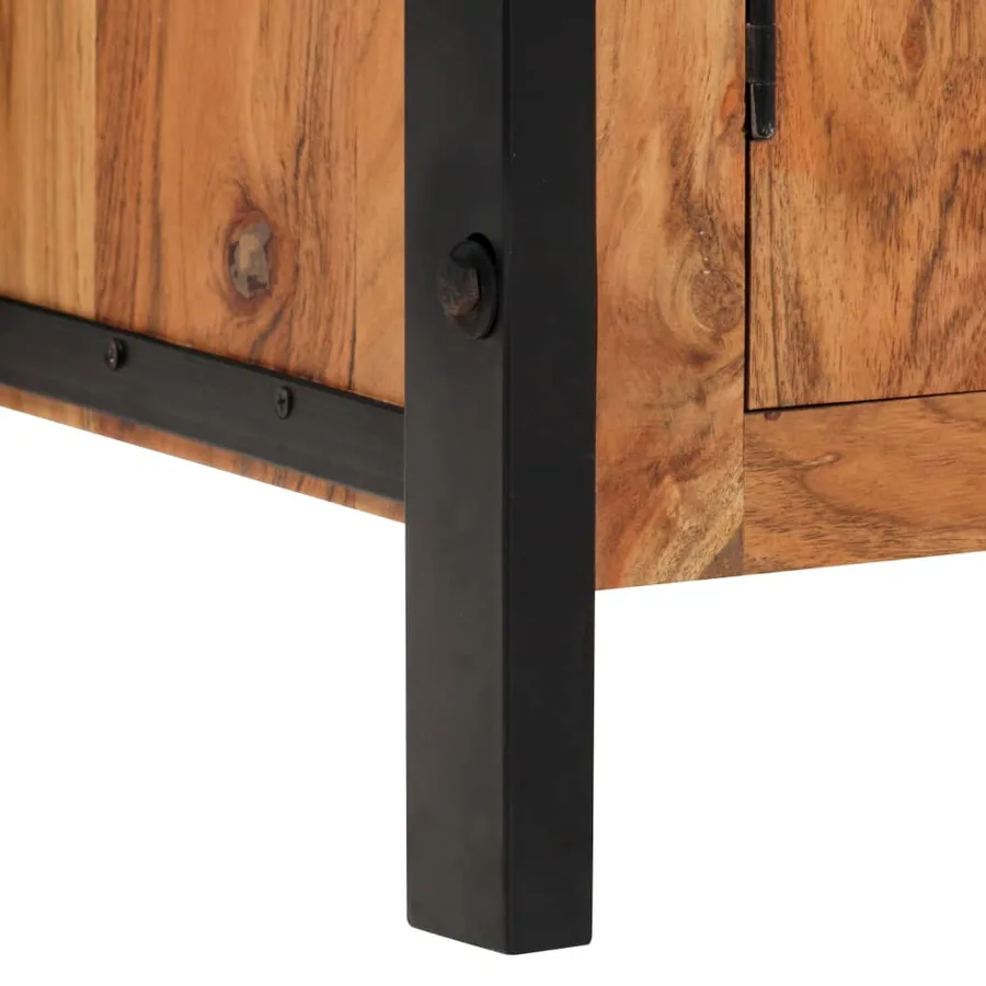 Buffet 100 x 40 x 175 cm Bois d'acacia massif - 8