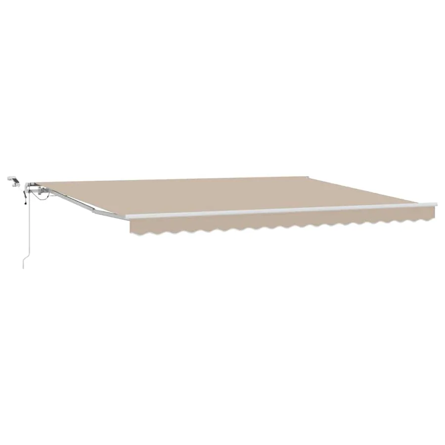 Auvent rétractable Beige 450 × 350 cm Polyester - 2