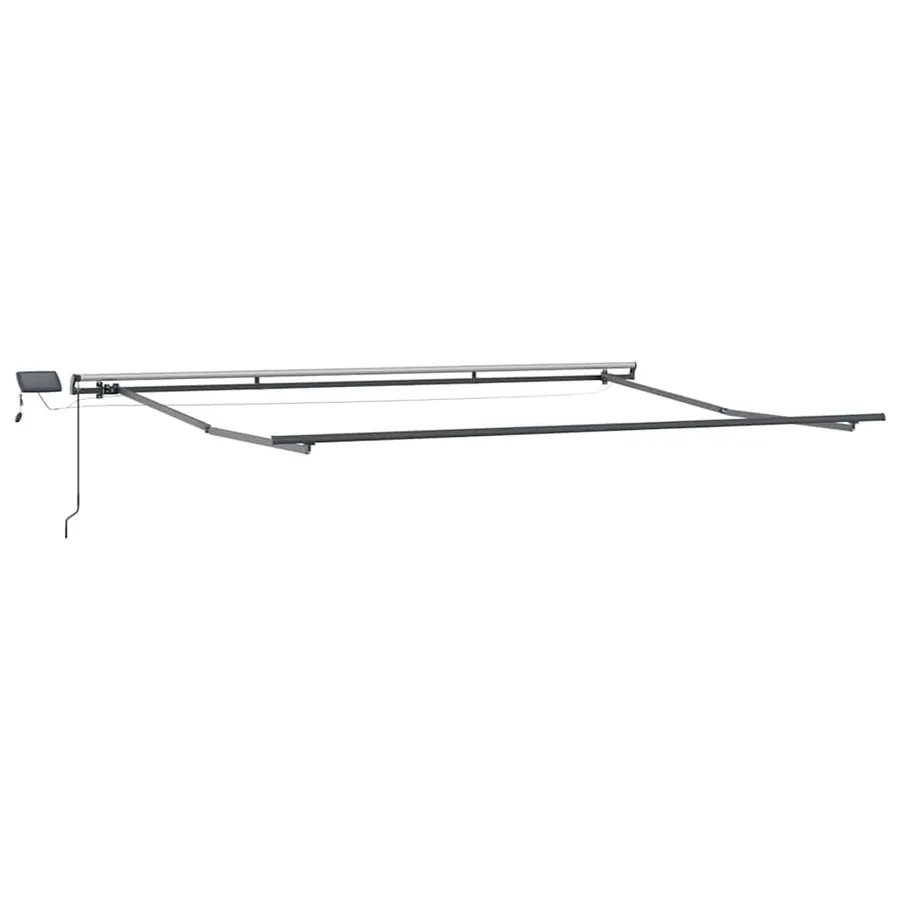 Auvent rétractable Blanc 400 × 350 cm Tissu et Aluminium - 5