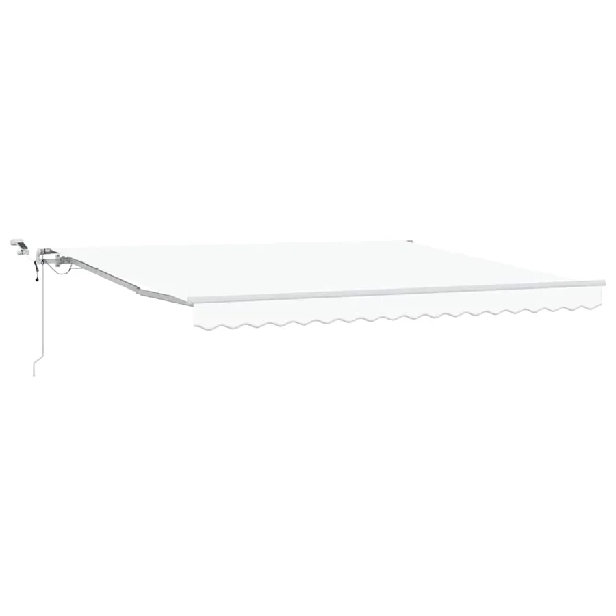 Auvent rétractable Blanc 400 × 350 cm Polyester - 2