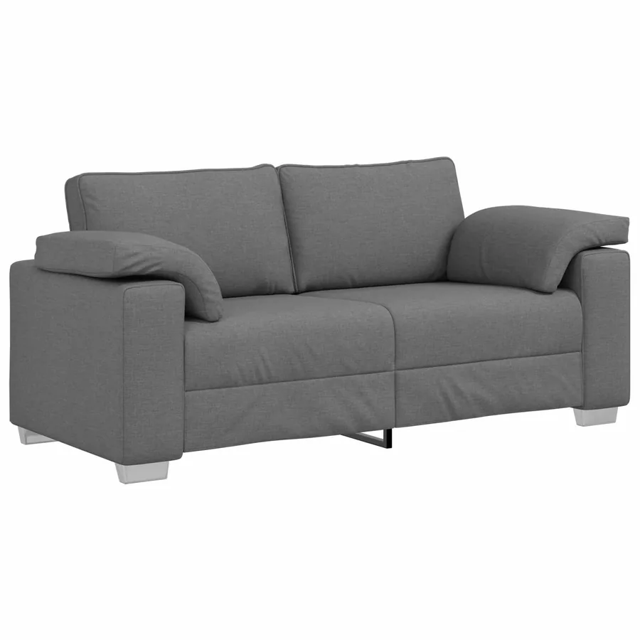 Canapé deux places Gris foncé 180 cm tissu - 2