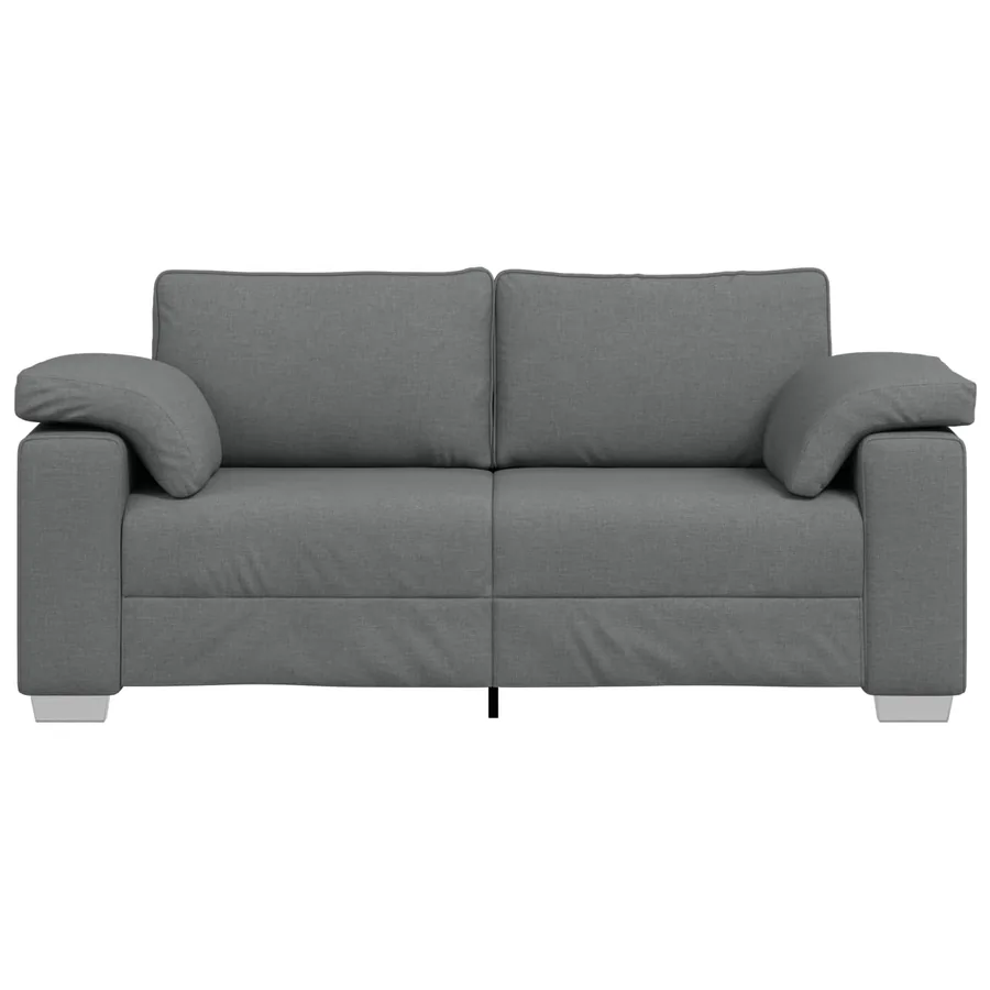 Canapé deux places Gris foncé 180 cm tissu - 4