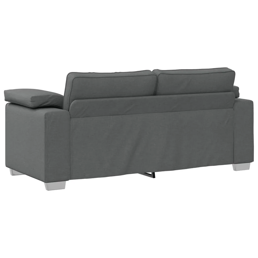 Canapé deux places Gris foncé 180 cm tissu - 6