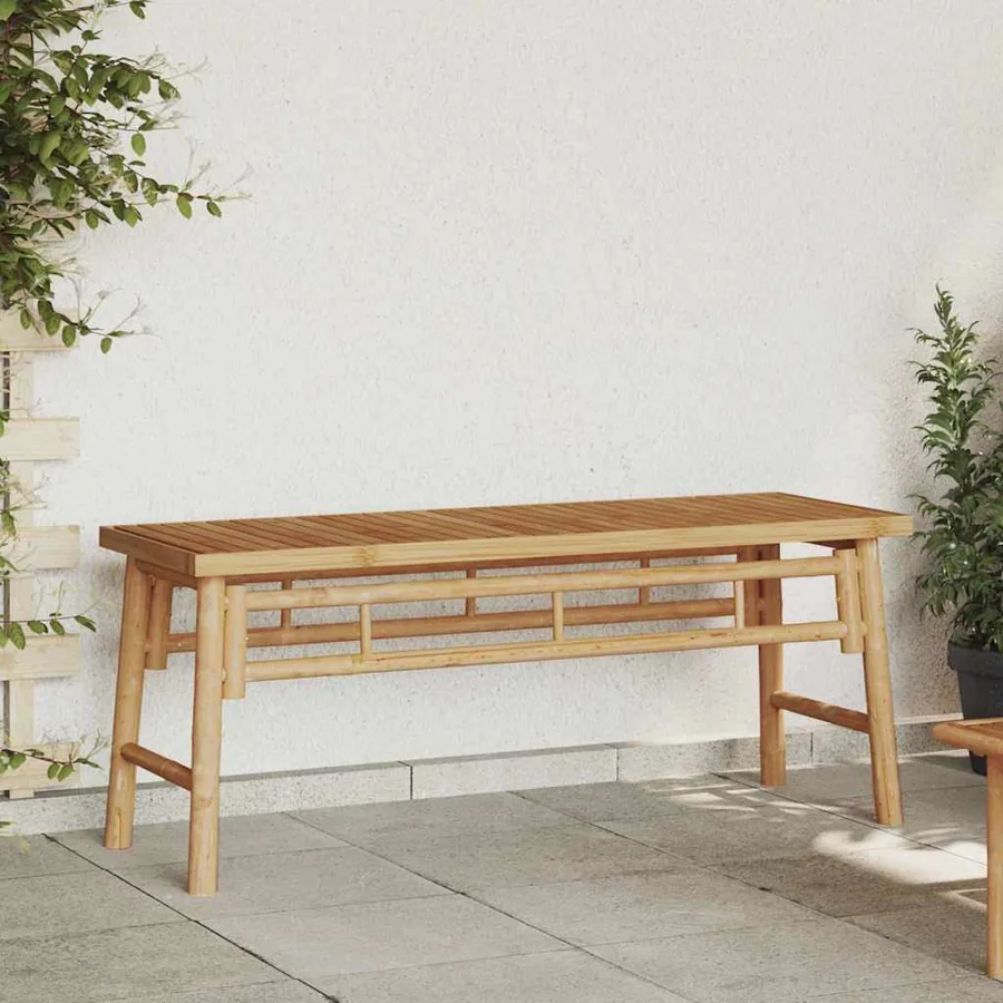 banc Marron 110 x 38 x 45 cm Bambou