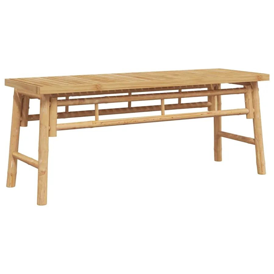 banc Marron 110 x 38 x 45 cm Bambou - 2