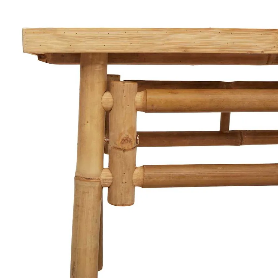 banc Marron 110 x 38 x 45 cm Bambou - 9