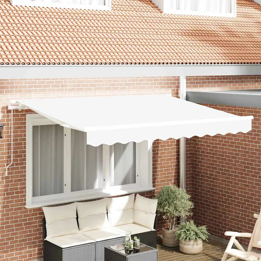 Toile de rechange pour auvent Blanc 2,5 x 2 m Polyester