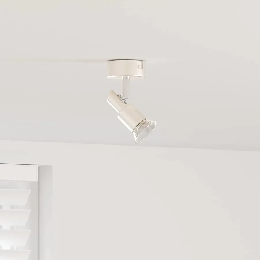 Spot de plafond Nickel 8 x 8 x 10,5 cm Acier