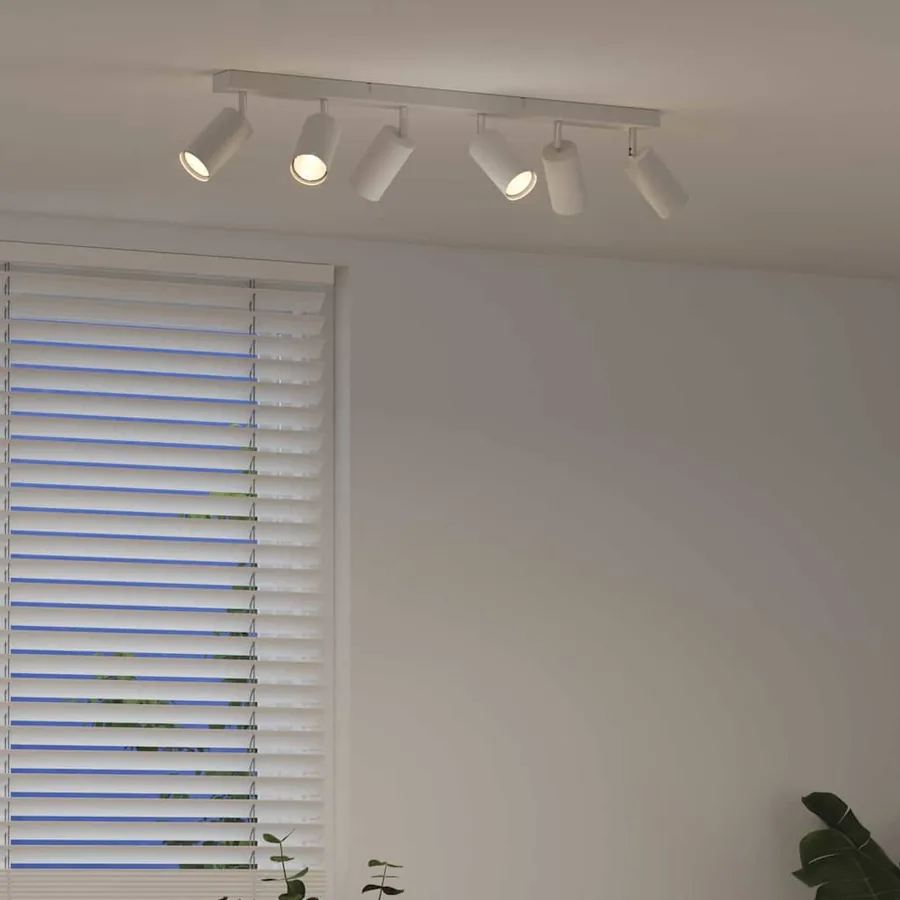 Spot de plafond avec des projecteurs Blanc 73 x 6 x 16 cm Métal - 4