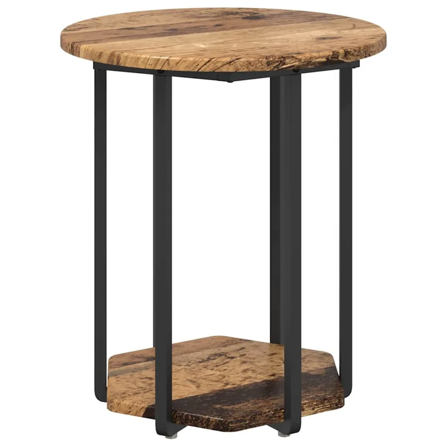 Ensemble de tables d'appoint avec étagère 2 pcs Marron - 6
