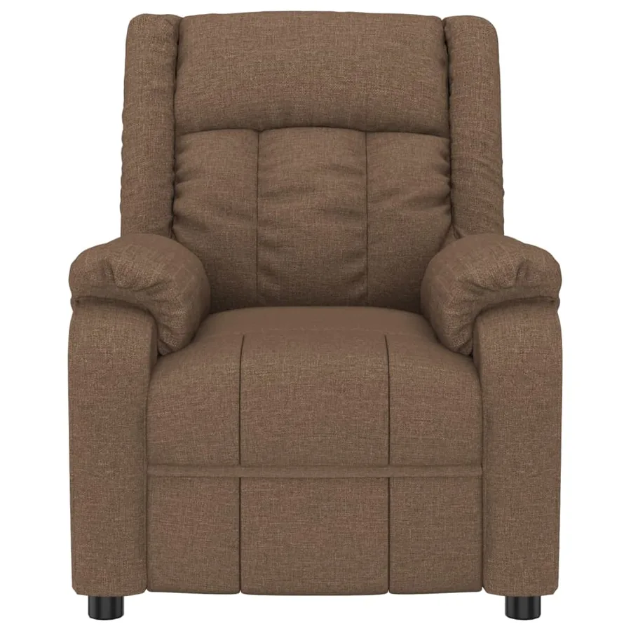 Fauteuil inclinable Marron Tissu - 3
